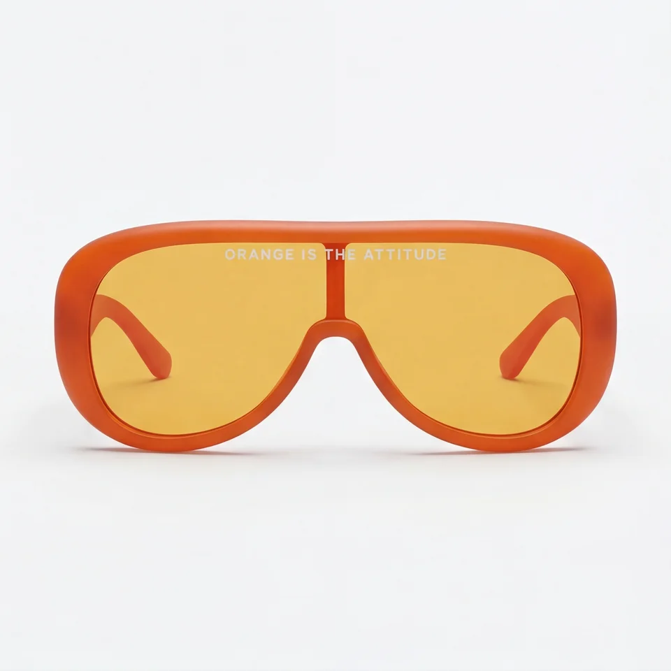 ORANGE IS THE ATTITUDE  - SHIELD GLASSES