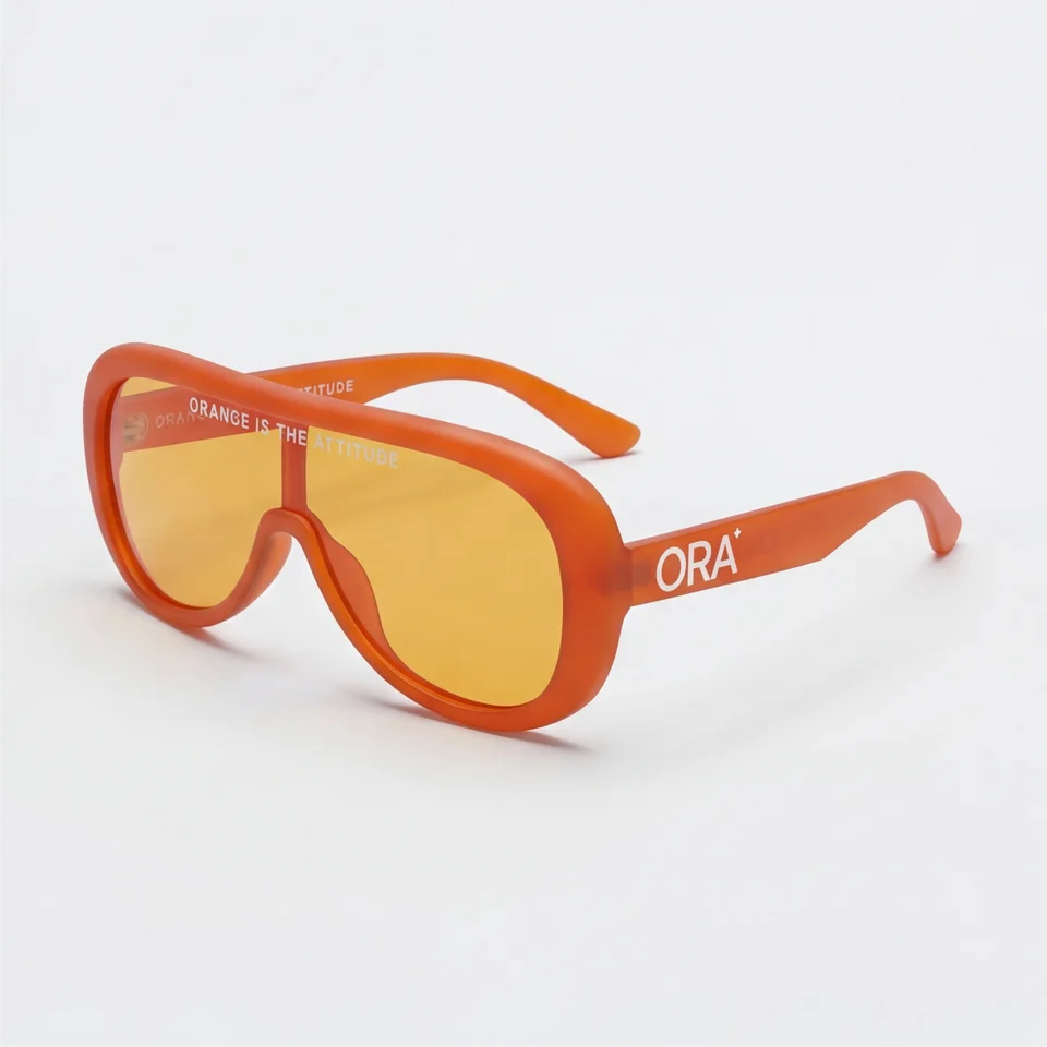 ORANGE IS THE ATTITUDE  - SHIELD GLASSES
